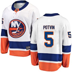 Denis Potvin Men's Fanatics Branded New York Islanders Breakaway White Away Jersey