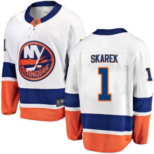 Jakub Skarek Men's Fanatics Branded New York Islanders Breakaway White Away Jersey