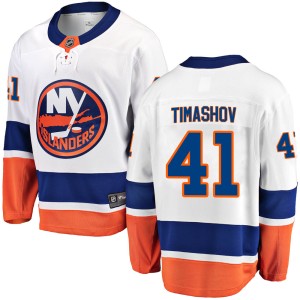 Dmytro Timashov Men's Fanatics Branded New York Islanders Breakaway White Away Jersey