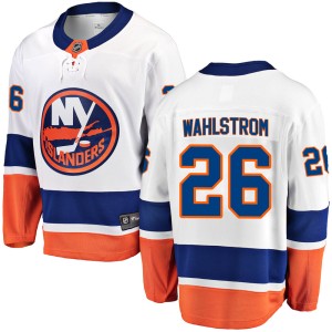 Oliver Wahlstrom Men's Fanatics Branded New York Islanders Breakaway White Away Jersey