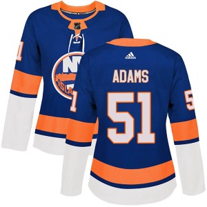 Collin Adams Women's Adidas New York Islanders Authentic Royal Home Jersey