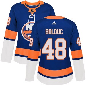Samuel Bolduc Women's Adidas New York Islanders Authentic Royal Home Jersey