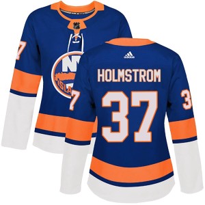 Simon Holmstrom Women's Adidas New York Islanders Authentic Royal Home Jersey