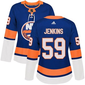 Blade Jenkins Women's Adidas New York Islanders Authentic Royal Home Jersey