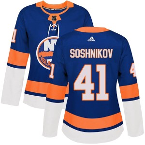 Nikita Soshnikov Women's Adidas New York Islanders Authentic Royal Home Jersey