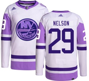 Brock Nelson Youth Adidas New York Islanders Authentic Hockey Fights Cancer Jersey