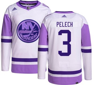 Adam Pelech Youth Adidas New York Islanders Authentic Hockey Fights Cancer Jersey