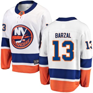 Mathew Barzal Youth Fanatics Branded New York Islanders Breakaway White Away Jersey