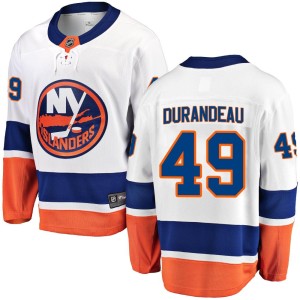 Arnaud Durandeau Youth Fanatics Branded New York Islanders Breakaway White Away Jersey
