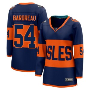 Cole Bardreau Women's Fanatics Branded New York Islanders Breakaway Navy 2024 Stadium Series Jersey