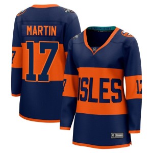 Matt Martin Women's Fanatics Branded New York Islanders Breakaway Navy 2024 Stadium Series Jersey