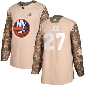 Anders Lee Men's Adidas New York Islanders Authentic Camo Veterans Day Practice Jersey