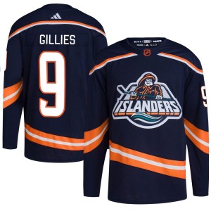 Clark Gillies Men's Adidas New York Islanders Authentic Navy Reverse Retro 2.0 Jersey