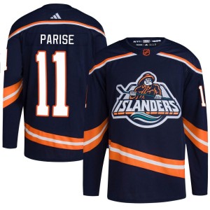 Zach Parise Men's Adidas New York Islanders Authentic Navy Reverse Retro 2.0 Jersey