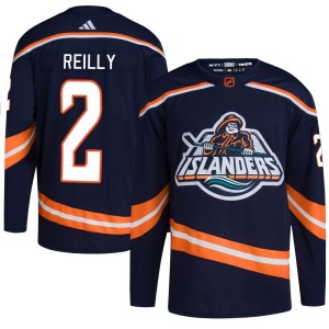 Mike Reilly Men's Adidas New York Islanders Authentic Navy Reverse Retro 2.0 Jersey