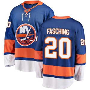 Hudson Fasching Youth Fanatics Branded New York Islanders Breakaway Blue Home Jersey