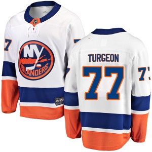 Pierre Turgeon Men's Fanatics Branded New York Islanders Breakaway White Away Jersey