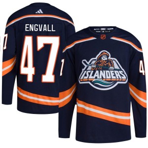 Pierre Engvall Youth Adidas New York Islanders Authentic Navy Reverse Retro 2.0 Jersey