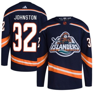 Ross Johnston Youth Adidas New York Islanders Authentic Navy Reverse Retro 2.0 Jersey
