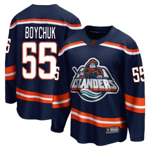 Johnny Boychuk Men's Fanatics Branded New York Islanders Breakaway Navy Special Edition 2.0 Jersey