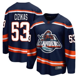 Casey Cizikas Men's Fanatics Branded New York Islanders Breakaway Navy Special Edition 2.0 Jersey