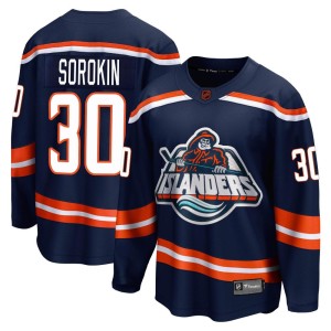 Ilya Sorokin Men's Fanatics Branded New York Islanders Breakaway Navy Special Edition 2.0 Jersey