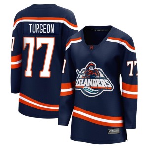 Pierre Turgeon Women's Fanatics Branded New York Islanders Breakaway Navy Special Edition 2.0 Jersey